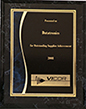 Vicor Outstanding Supplier Achievement 2008 Award