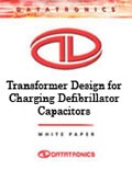 Transformer Design for Charging Defibrillator Capacitors